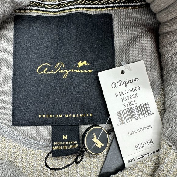 A. Tiziano Hayden Quarter Zip Lightweight Sweater (M) - Picture 9 of 9